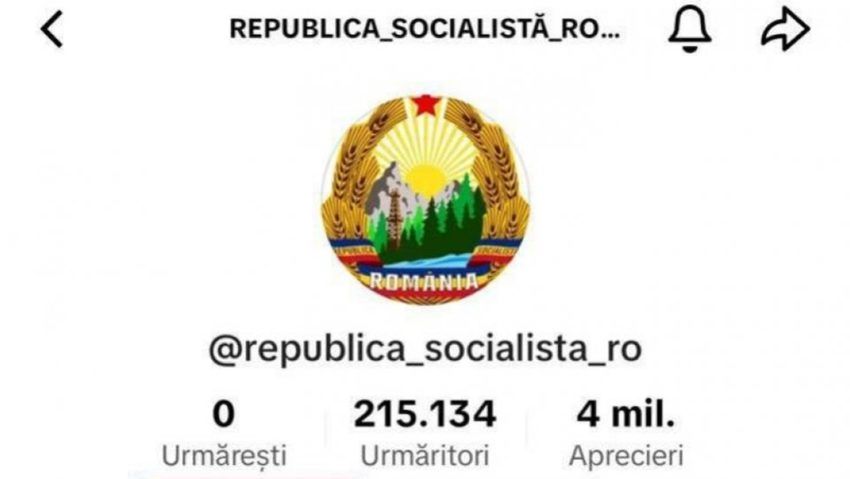 Mii de imagini şi videoclipuri care glorifică perioada comunistă folosite pe conturi false de TikTok și Facebook Mii de imagini şi videoclipuri care glorifică perioada comunistă folosite pe conturi false de TikTok și Facebook